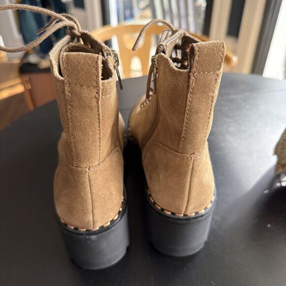 Vince Camuto Leather Women's Mecale Combat Boot Dogwood 6.5 - Picture 5 of 9